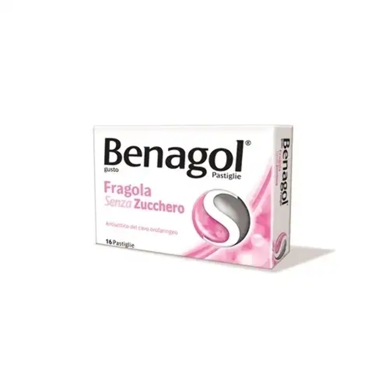 Benagol - FRAGOLA SENZA ZUCCHERO 16 pastiglie