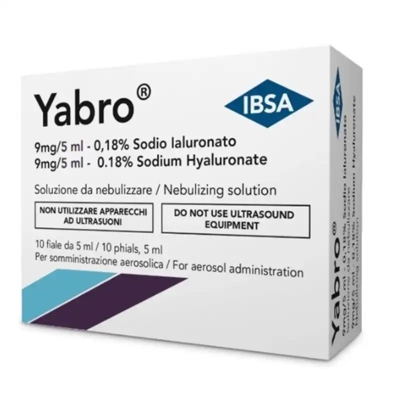 YABRO AEROSOL SODIO IALURONATO 0,18% SOLUZIONE DA NEBULIZZARE 10 FIALE DA 5 ML