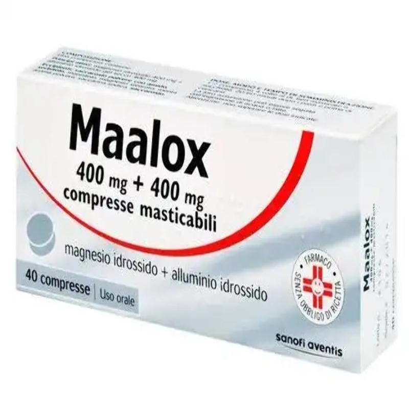 MAALOX 400MG+400MG 40 COMPRESSE