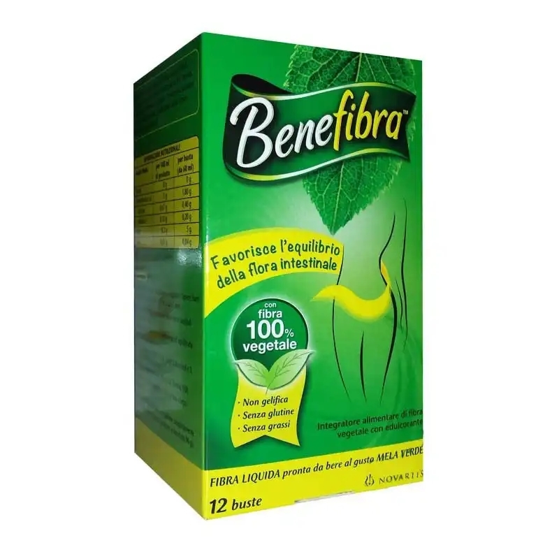 Benefibra - FIBRA LIQUIDA PRONTA DA BERE 12 buste da 60 ml