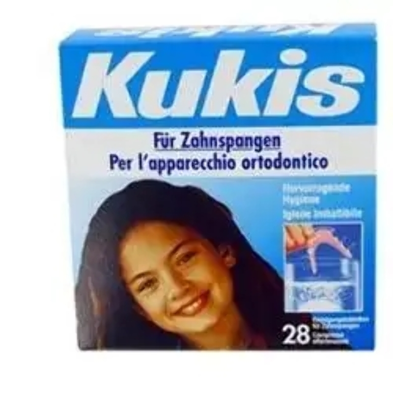 KUKIS CLEANSER 28 COMPRESSE PER PULIZIA APPARECCHI ORTODONTICI