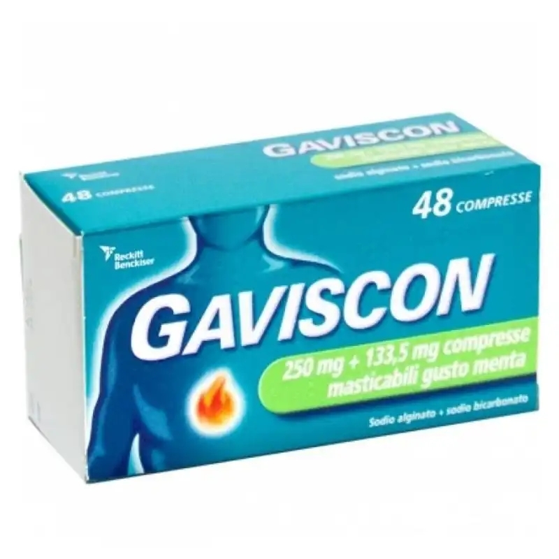 Gaviscon - MENTA 48 compresse 250+133,5 mg