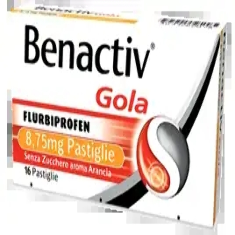 Benactiv - GOLA ALL'ARANCIA SENZA ZUCCHERO 16 pastiglie